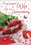 This anniversary card design presents a dreamy, romantic still life, as though someone in Harringay has carefully arranged their most cherished tokens of love on a shimmering tabletop. A generous spray of red roses cascades across the surface, their petals lush, velvety, and richly saturated in shades of deep crimson that speak of long-lasting affection. The blooms appear almost dewy, with subtle highlights along the petal edges, while fine sprigs of greenery weave between them, adding lift and a breath of freshness reminiscent of a walk through nearby Finsbury Park. Beneath the florals, the background glows softly, reflecting light in gentle ripples that make it feel like satin or polished glass. Resting nearby is a heart-shaped locket, its smooth metal surface catching glints of light, along with dainty pearls and tiny jewel-like embellishments that add sparkle without overwhelming the roses. A folded envelope lies to one side, suggesting a handwritten anniversary message waiting to be read, its presence quietly intimate. Scattered around are delicate heart motifs and a single illustrated butterfly, which seems ready to flutter off the card, adding a hint of magic and transformation. The overall palette is steeped in passionate reds, blush pinks, and warm highlights, creating a glow similar to evening light over the rooftops of Harringay. The scene feels like the moment just after an anniversary flower delivery arrives: the fragrance of roses in the air, the rustle of paper, and two people pausing to remember their journey and renew their promises to each other.